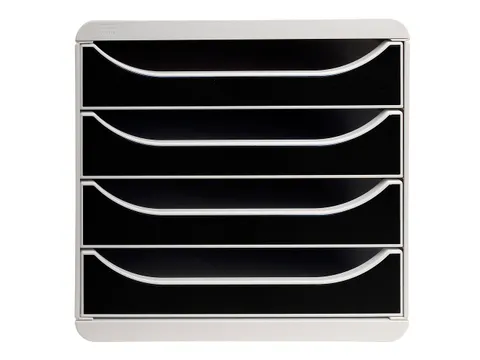 Ladenblok A4+ BIG-BOX Classic 4 lades Grijs Zwart