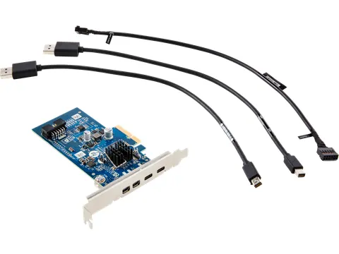 HP Crd Dual TBT4 PCIe x4 LP, PCIe, PCIe, Groen, Zilver, 121 mm, 25,3 m