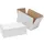 Amerikaanse Vouwdoos Enkele Golf Wit 305x220x150mm