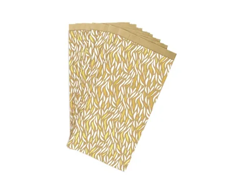Cadeauzak Clairefontaine 11x21x5cm kraft Golven 50 stuks