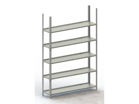 Schroefstelling Basisveld 1850x1254x304mm 5legborden 75kg Ral7035