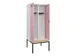 locker met bank,voor scheiding van kleding,HxBxD 2120x800x815mm,2vak