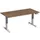 Elektrisch ihv bureau,HxBxD 730-1230x1600x800mm,blad notenboom