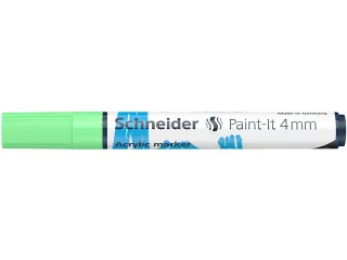 Acrylmarker Schneider Paint-It 320 4mm pastel groen - 1