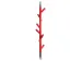 OUTLET Wandkapstok Linair Rood, Verchroomd