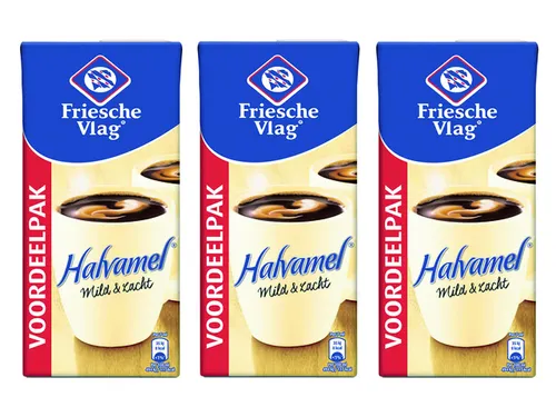 Koffiemelk Friesche Vlag halvamel 930ml