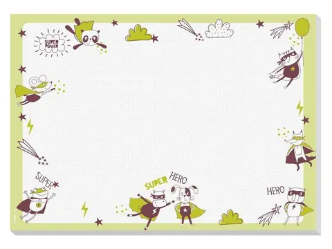 Bureauonderlegger Sigel Little Heroes A3 30 vel 80gr