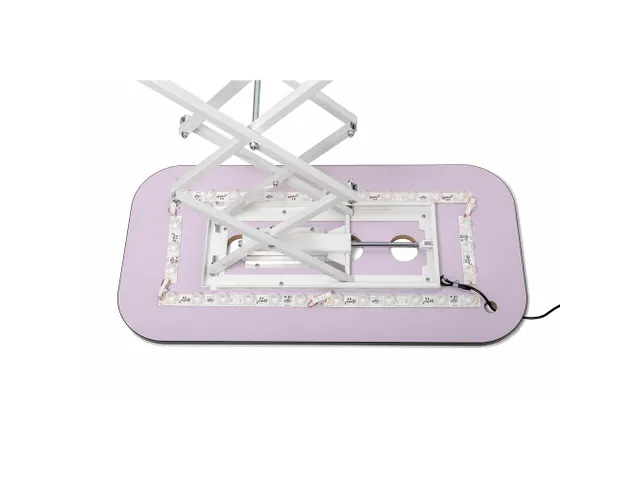 Beursbalie Counter BounceUp LED 100x80x40cm Zwart blad