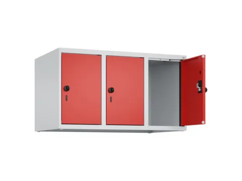 opzetkast,v. locker,3vak.,vak B 300mm,HxBxD 500x900x500mm,draaigrendel