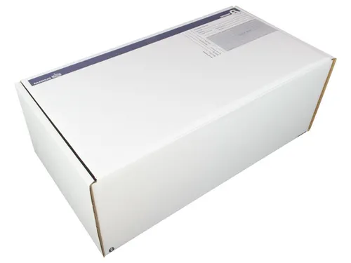 postpakketdoos 6 Raadhuis 485x260x185mm wit bedrukt 5 stuks