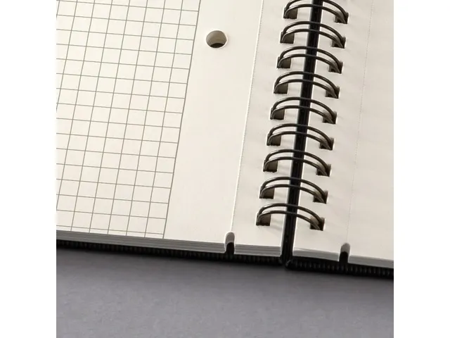 Bloc note Sigel Conceptum hardcover A5 spiralé noir quadrillé