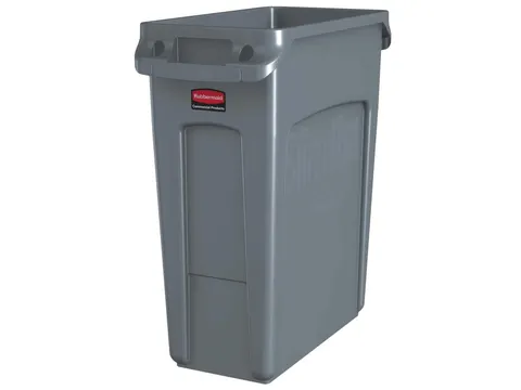 Afvalbak Rubbermaid Slim Jim VT 60 Liter grijs