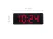 Horloge de table/murale NeXtime Digital Clock Red de 27,2 x 10,8 cm