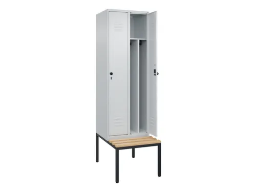 locker voor scheiding van kleding,HxBxD 2120x600x815mm,2vak