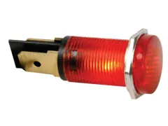 Ronde Signaallamp 14mm 12V Rood