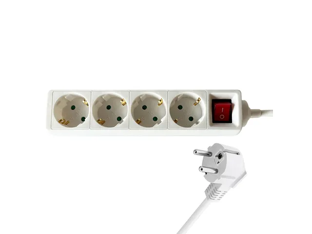 Stekkerdoos BRASQ 4 voudig 1.4 meter wit