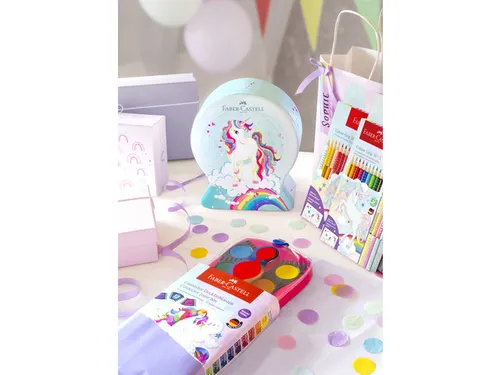 Viltstift Faber-Castell Connector Snow globe Unicorn 33 stuks assorti