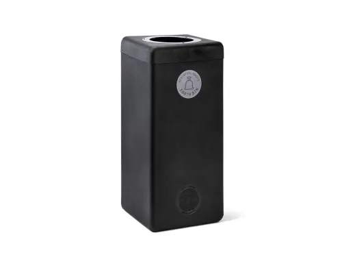Afvalbak 90 liter, EarthBin Grijs Zwart