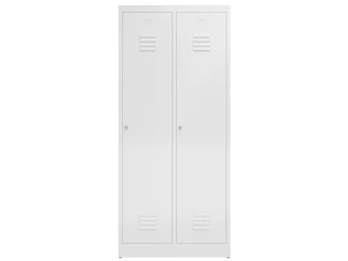 garderobekast,HxBxD 1800x800x500mm,2vak,klink,sokkel,romp RAL7035