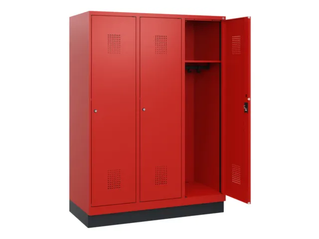 schoollocker,HxBxD 1630x1200x500mm,3vak,vak B 400mm,cil.-slot,sokkel