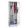 schoonmaakkast,RAL 7035,HxBxD 1850x600x500mm,links 4legborden