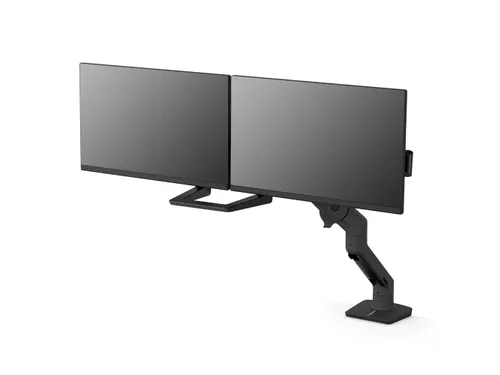 HX Desk Dual Monitorarm 2 Schermen Mat Zwart