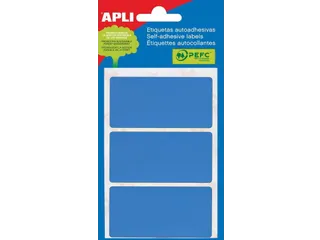 Apli Gekleurde Etiketten 34x67mm Blauw - 1