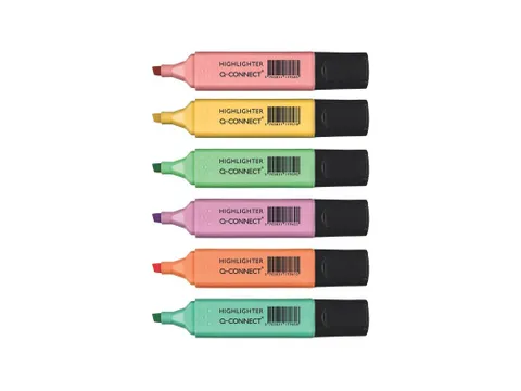 Markeerstift Pastel Assorti 6 Stuks