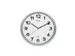 Horloge murale MAULstep Quartz Ø40x5cm plastique Argent/blanc silenci