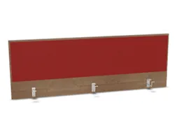opzetpaneel,v. bureau,aanbouw achter,B 1600mm,NT-cherry,BN4011-rood