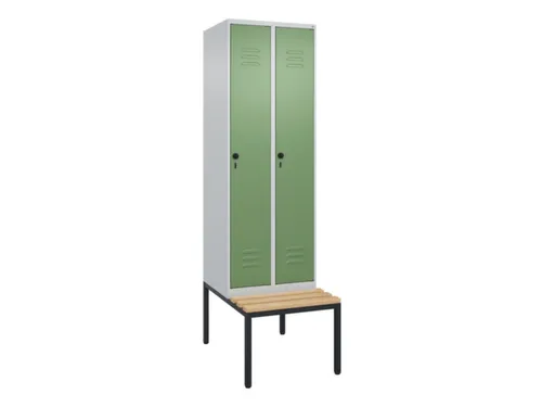 locker voor scheiding van kleding,HxBxD 2120x600x815mm,2vak