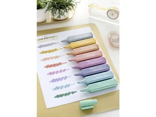 Markeerstiften Faber-Castell Deskset 16 kleuren, 4 neon, 4 pastel en 8 - 11