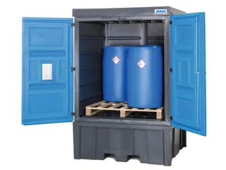 PE-vatenkast,v. aquatox./agressieve stoffen,HxBxD 2330x1560x1550mm - 1