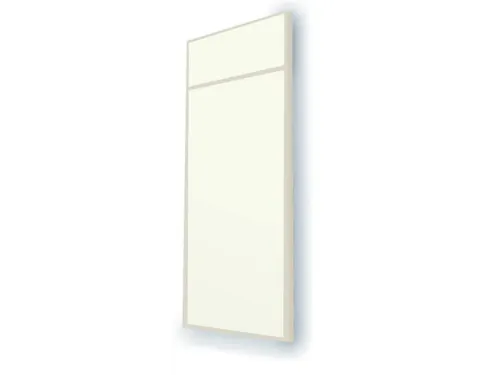 massieve wand,B 1200mm,wandkleur RAL9010,afdekprofielen RAL9010