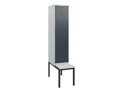 locker met bank,HxBxD 1950x400x815mm,1vak,vak B 400mm,cil.-slot