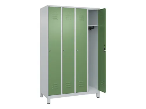 locker,HxBxD 1950x1200x500mm,4vak,vak B 300mm,cil.-slot,voeten