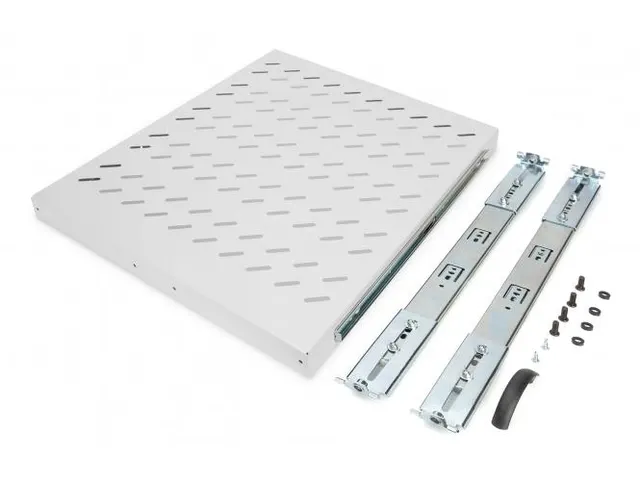 Uittrekbaar legbord voor 483mm 19'' Kast 40x484x568mm tot 25kg Grijs