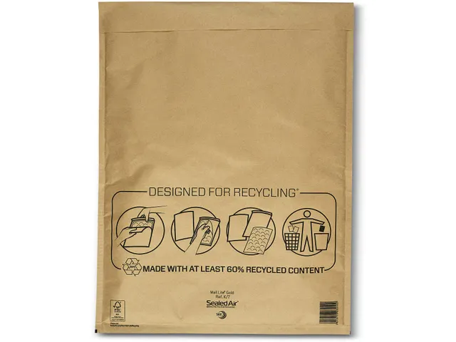 Mail Lite Gold Luchtkussenenveloppen K/7 350x470mm Kraft 100 stuks