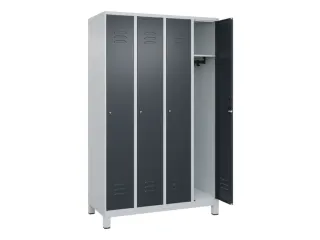 locker,HxBxD 1950x1200x500mm,4vak,vak B 300mm,cil.-slot,voeten - 2