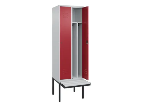 locker voor scheiding van kleding,HxBxD 2120x600x815mm,2vak