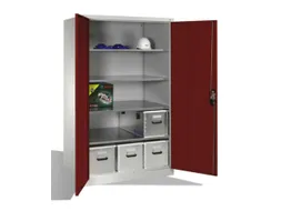 universele kast,HxBxD 1950x1200x800mm,romp RAL7035,front RAL3003