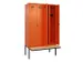 locker met bank,voor scheiding van kleding,HxBxD 2120x1200x815mm,4vak
