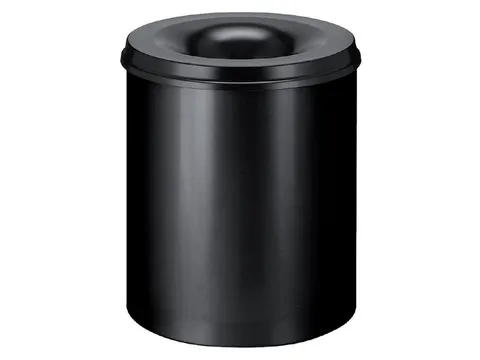 Papierbak met Vlamdover 80 liter 465mm x 54cm Zwart