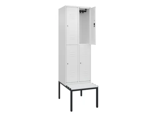 Dubbeldekse dekenkist,HxBxD 2120x600x815mm,2x2vak.,vak B 300mm