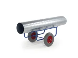 Kar Voor Rollen/tapijt 250kg 500x1000x500mm Luchtbanden Ral5010