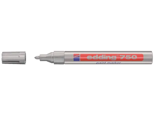 Viltstift edding 750 lakmarker rond zilver 2-4mm