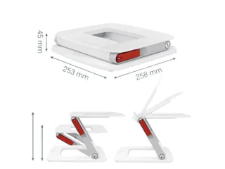 Laptopstandaard Leitz Ergo verstelbare multihoek wit - 4