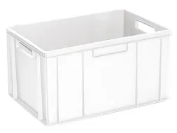 Euronorm Stapelkrat Pe 320x600x400mm 63liter Wit