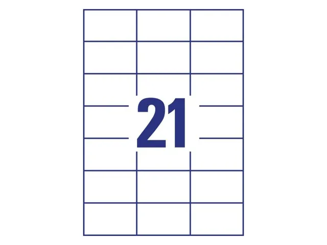 Etiquette Avery Zweckform 3652 70x42,3mm blanc 4200 pièces