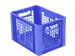 Euronorm Stapelkrat Pp 270x400x300mm Wand/bodem Open Blauw 26l